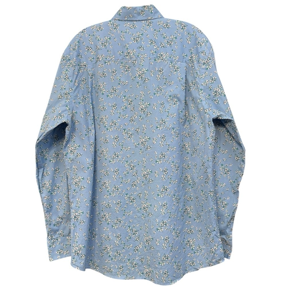 🌸 Crown & Ivy Blue Floral Button Down Shirt M - Picture 2 of 7